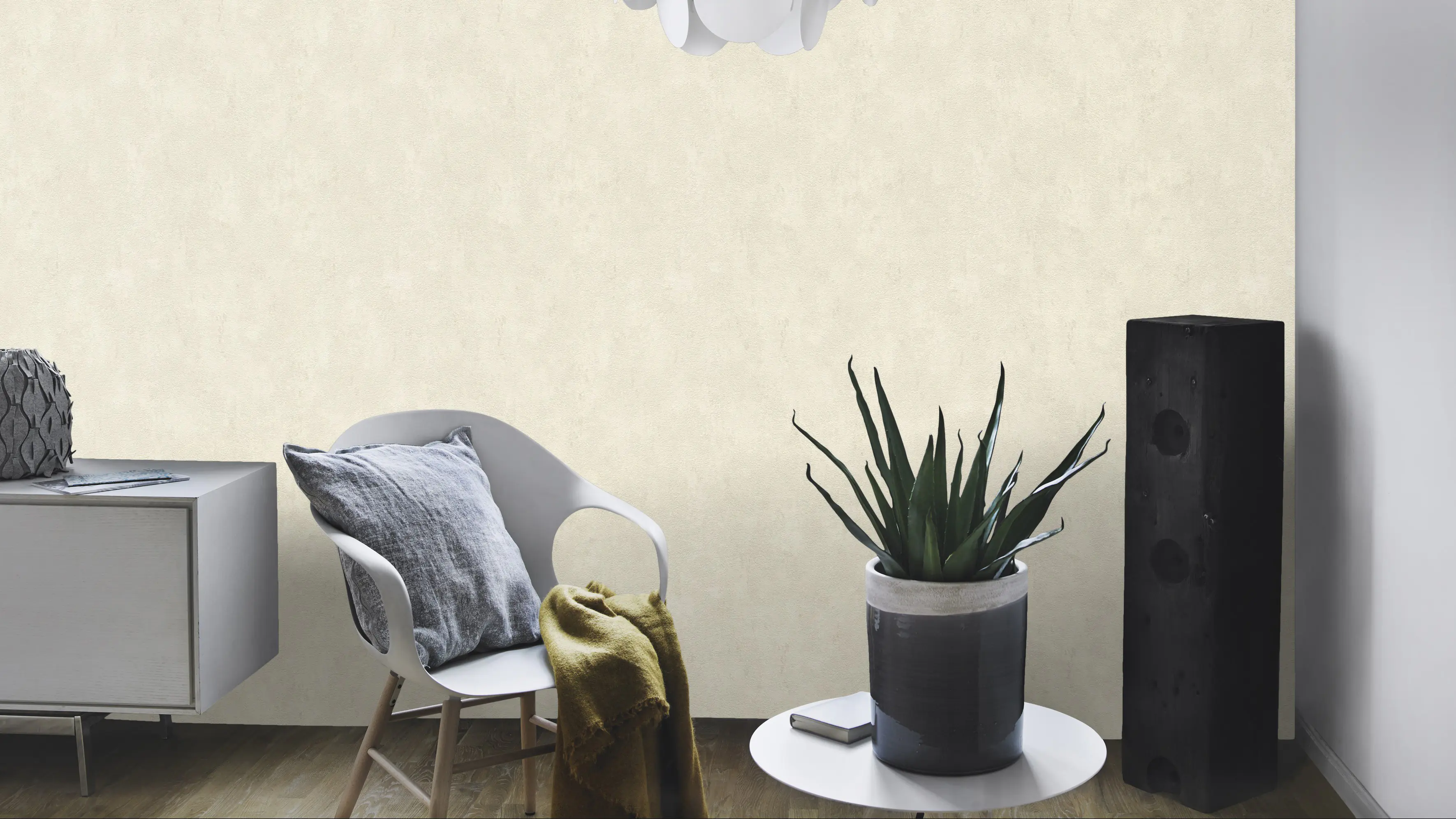 Rasch Vliestapete 609028 Lucera uni beige 10,05 x 0,53 m