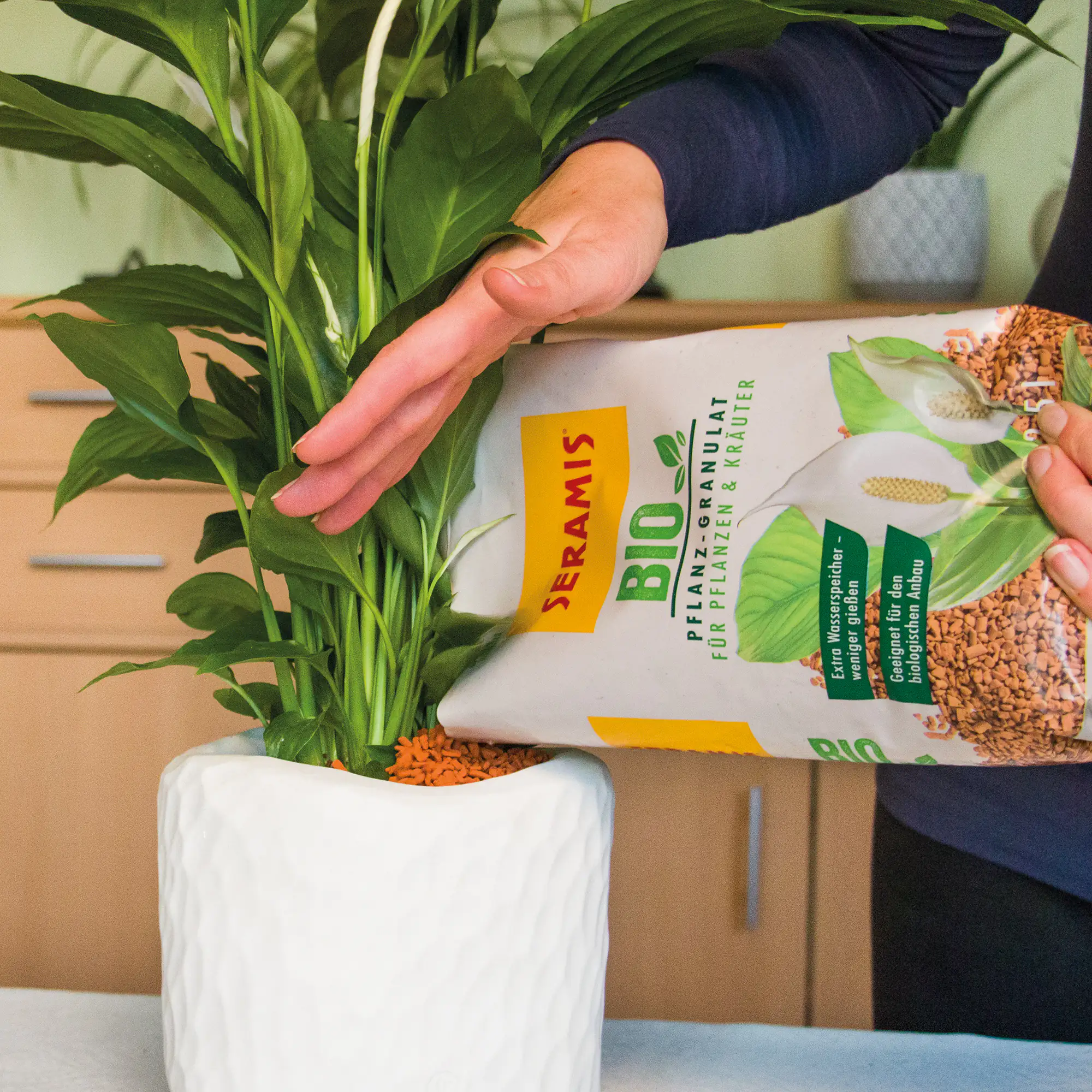 Seramis Bio-Pflanz-Granulat für Pflanzen & Kräuter 6 l
