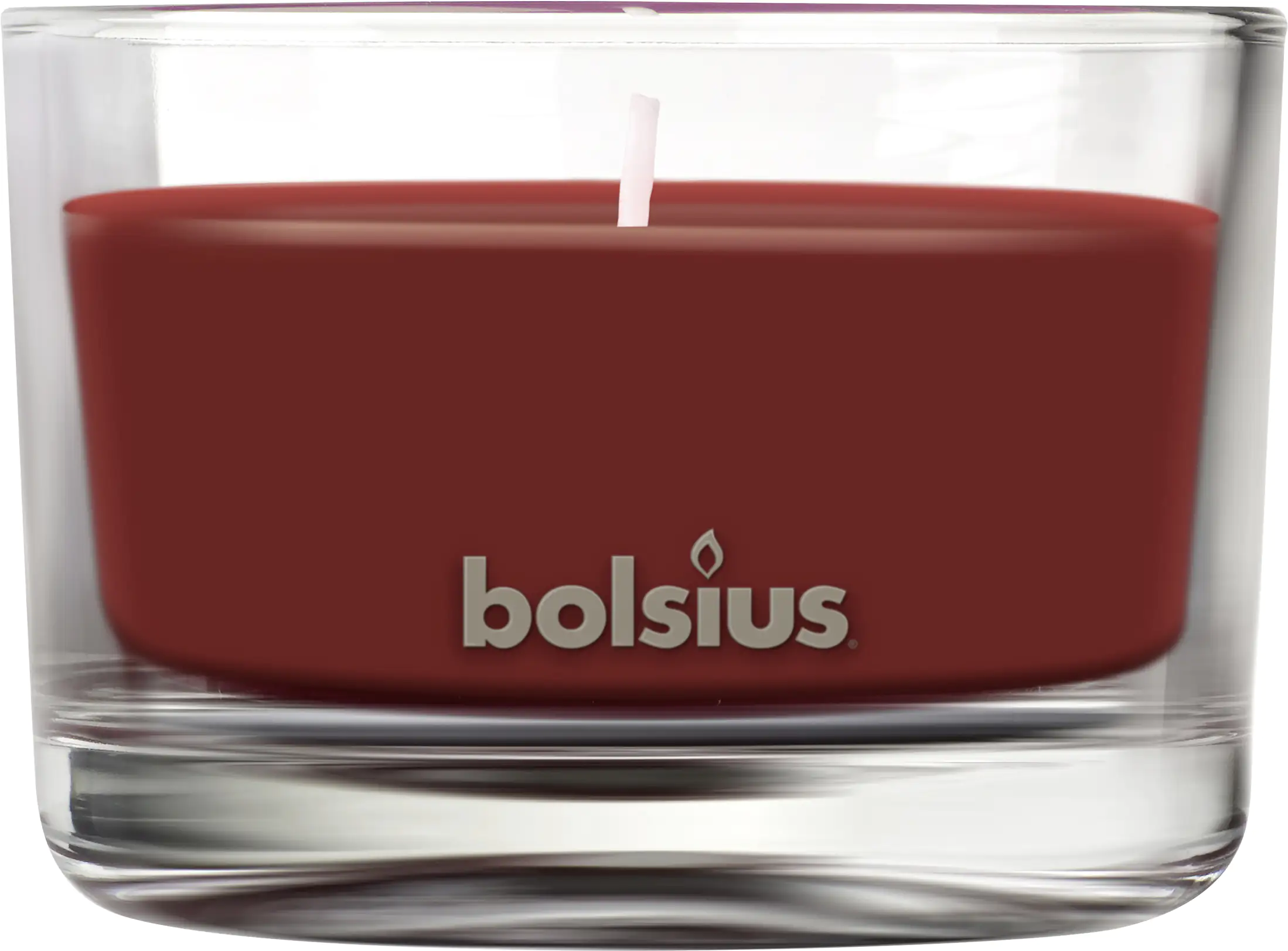 Bolsius Duftkerze im Glas Oud Wood, Höhe 6 cm, Ø 9 cm