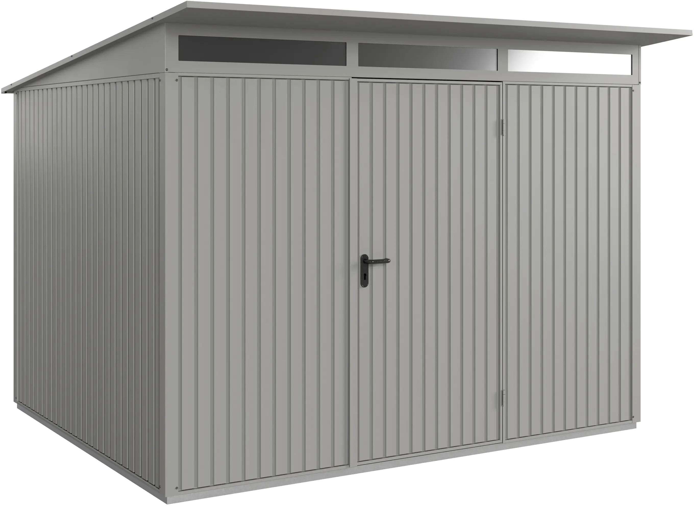 EcoStar Gerätehaus Trend-P Typ 3 graualuminium 312,7 x 283,4 x 232,3 cm