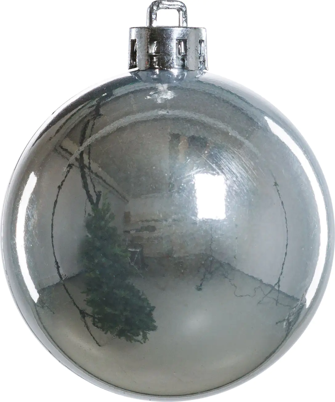 TrendLine Weihnachtskugeln bruchfest, langlebig Ø 6 cm silber 25 Stück