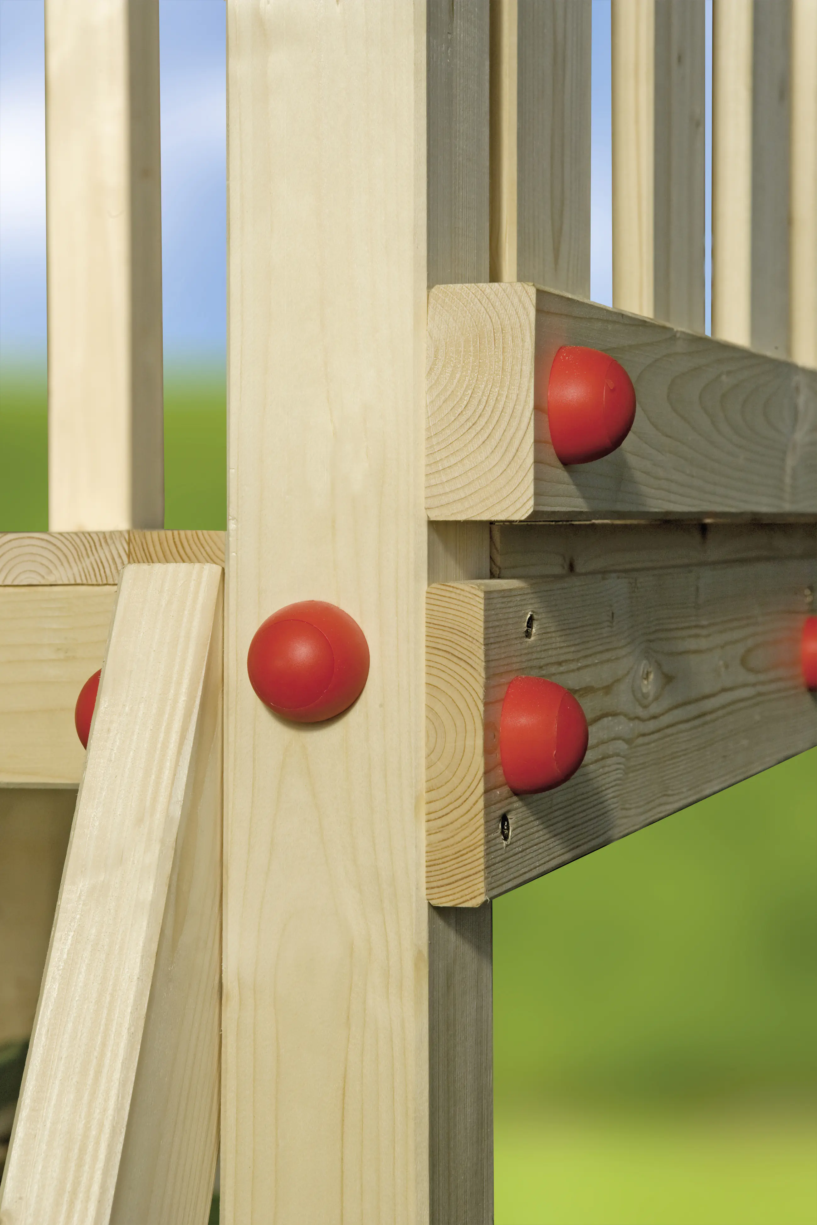 Weka Spiellandschaft 816 450 x 160 cm mit Turm, Brücke, Sandkasten, Rutsche
