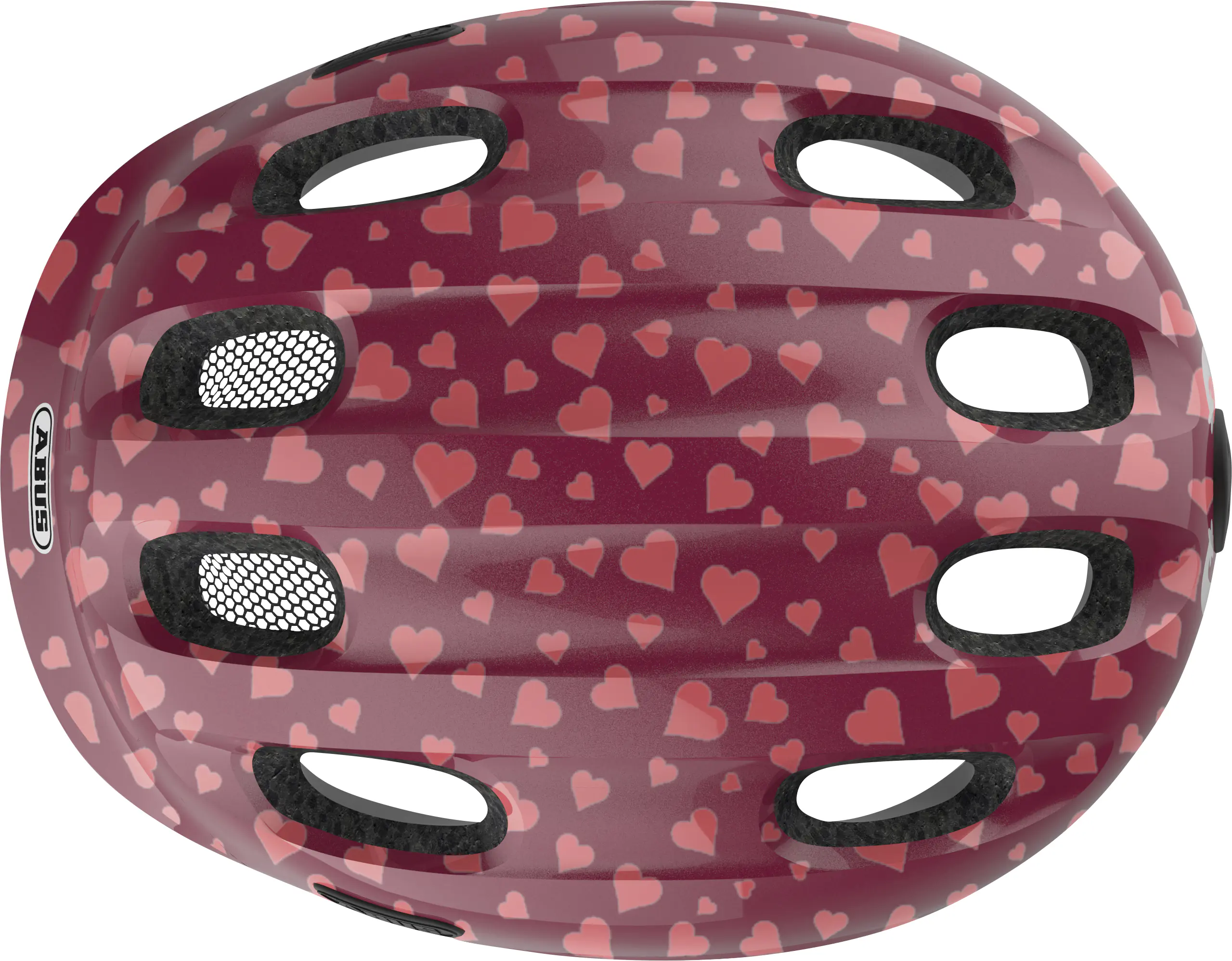 Abus Fahrradhelm Kinder Kids Pro Größe  S cherry heart