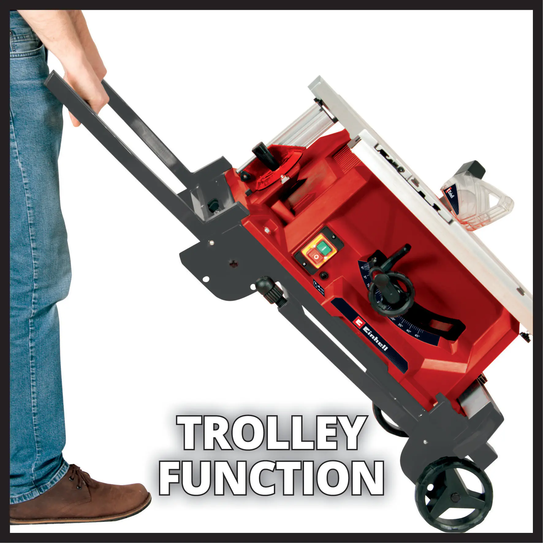 Einhell Expert Tischkreissäge TE-CC 250 UF klappbar Trolleyfunktion