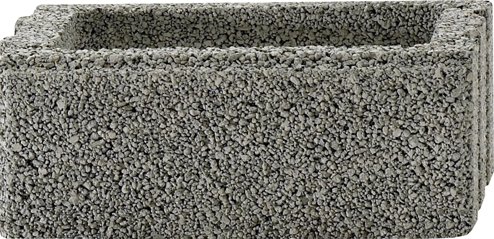 Kann Mauerstein Garten 50 x 25 x 20 cm grau