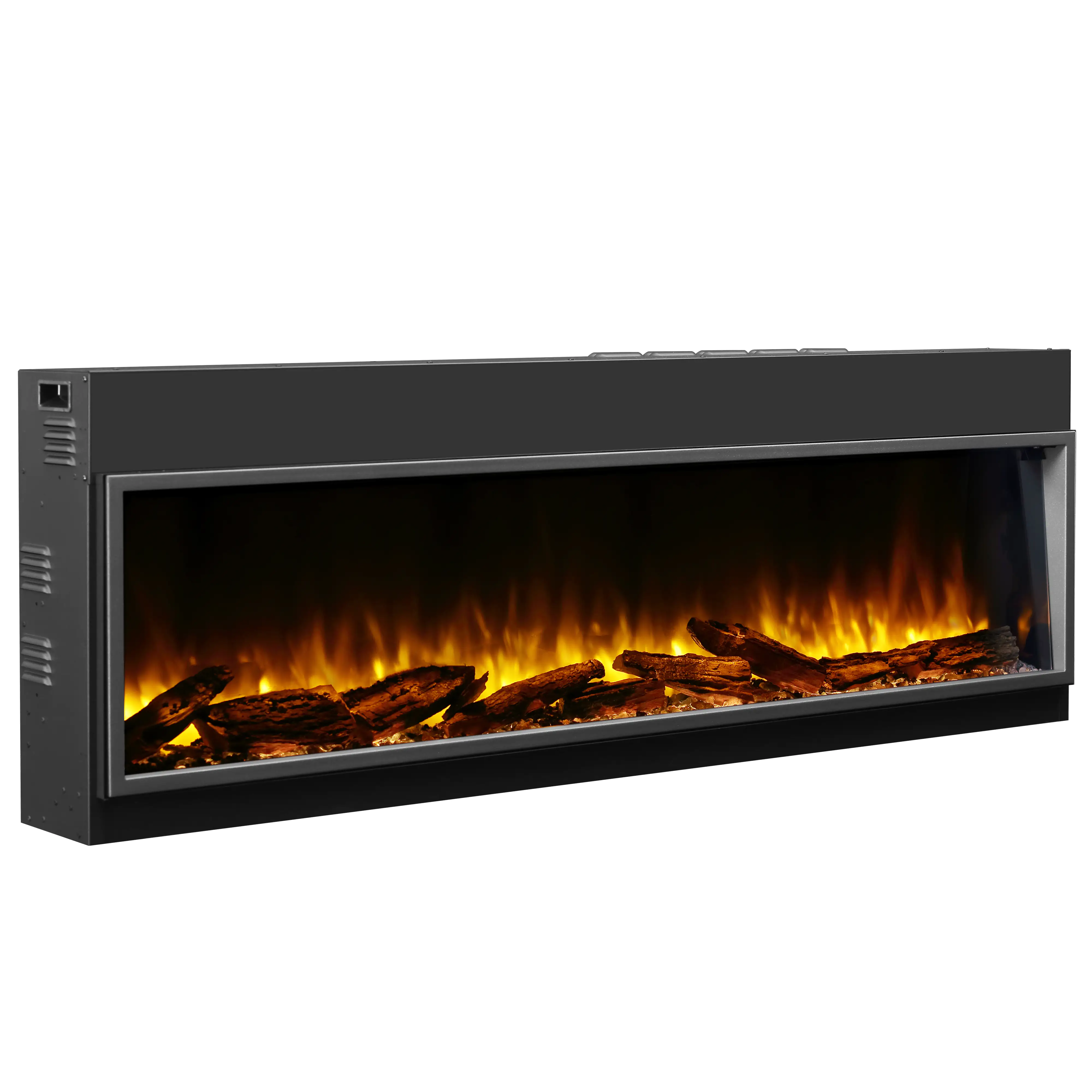 Balderia Elektrokamin schwarz Amazona 64 1000/2000 Watt 56 x 163,2 cm