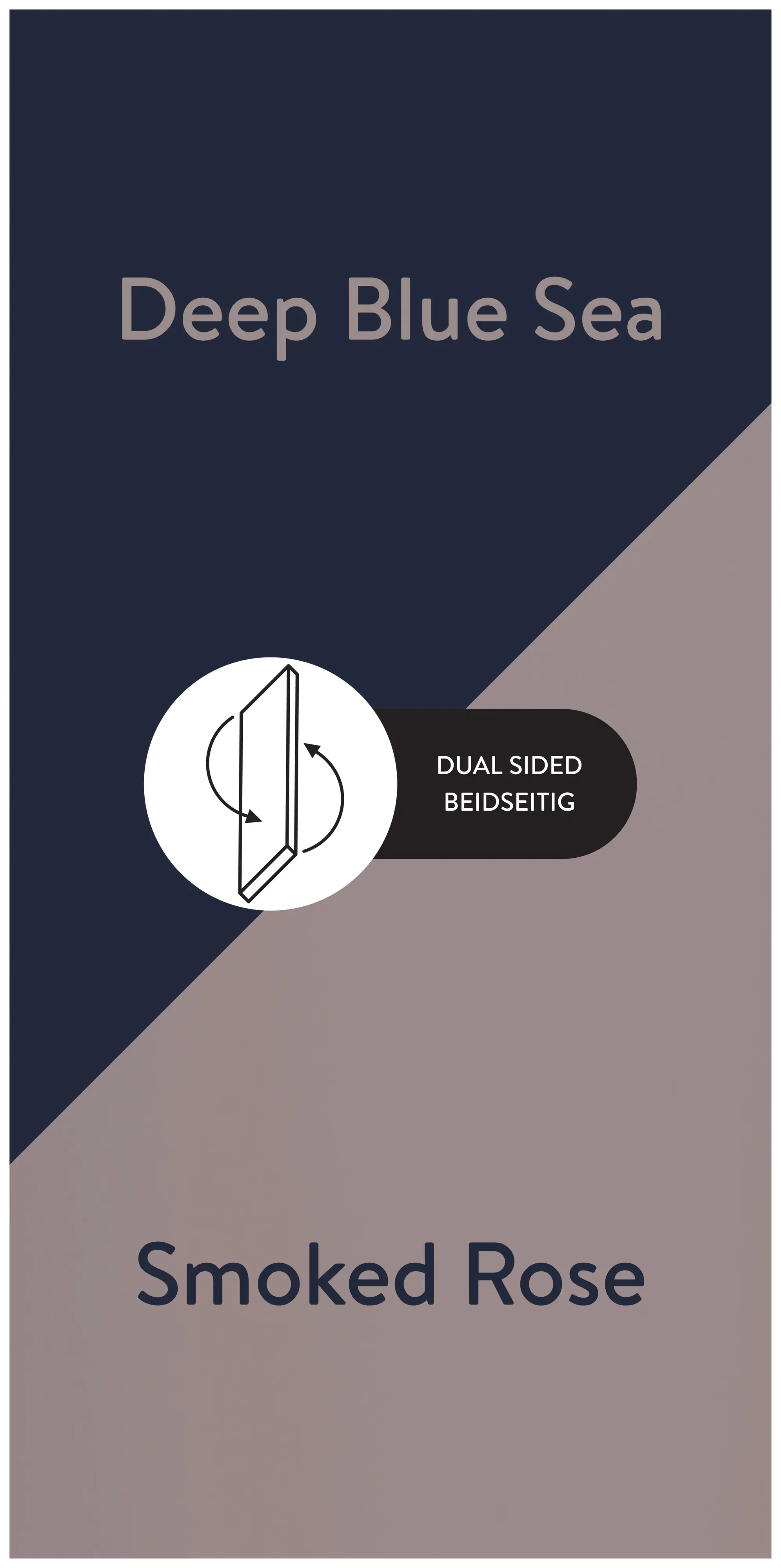 Wetwall Alloy Wandpaneel  Deep Blue Sea/Smoked Rose 120 x 244 cm