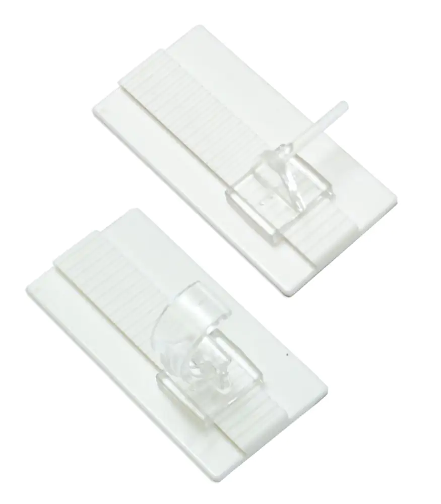 Gardinia Klebehaken Universal weiß-transparent, selbstklebend