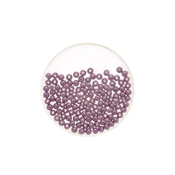 Glorex Wachs Perlen 6 mm 60 Stück, lila