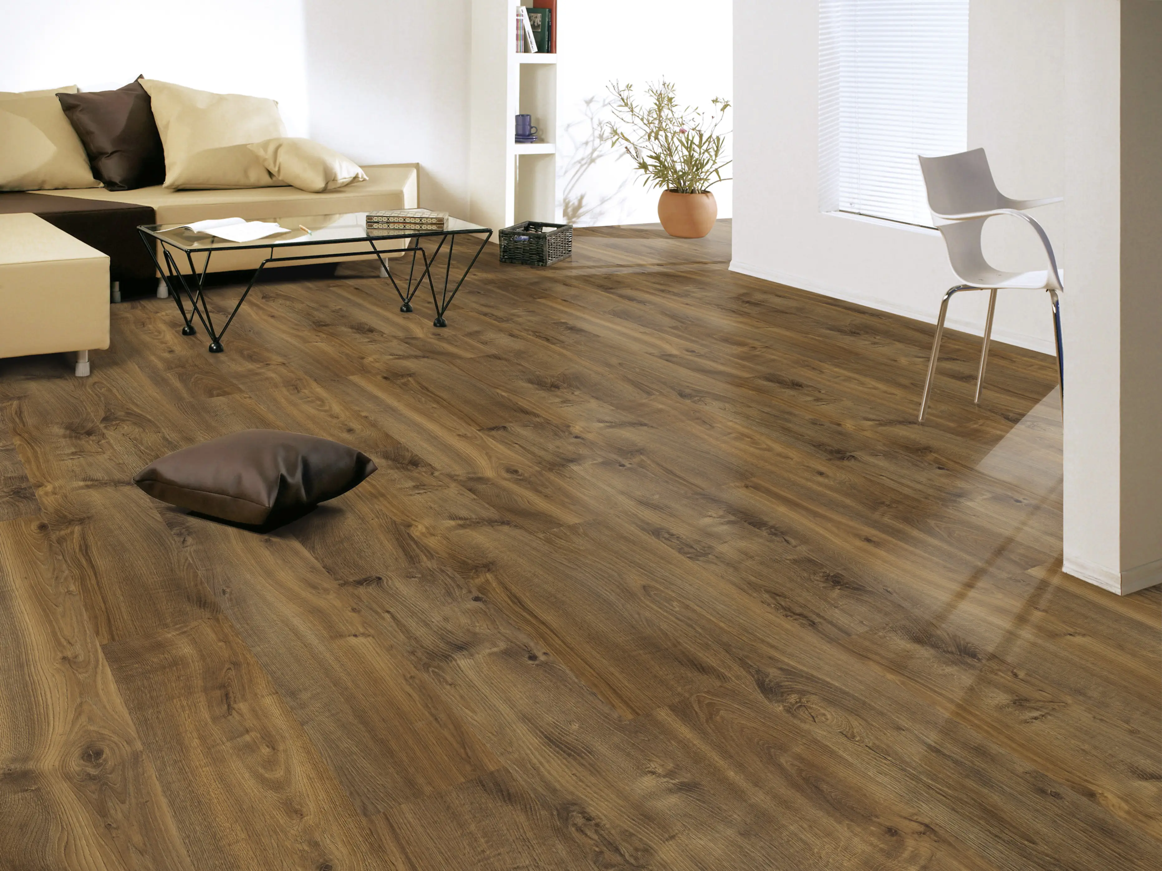 Classen Laminat Edition 7 128,6 x 19,4 cm 7 mm Eiche Avana braun