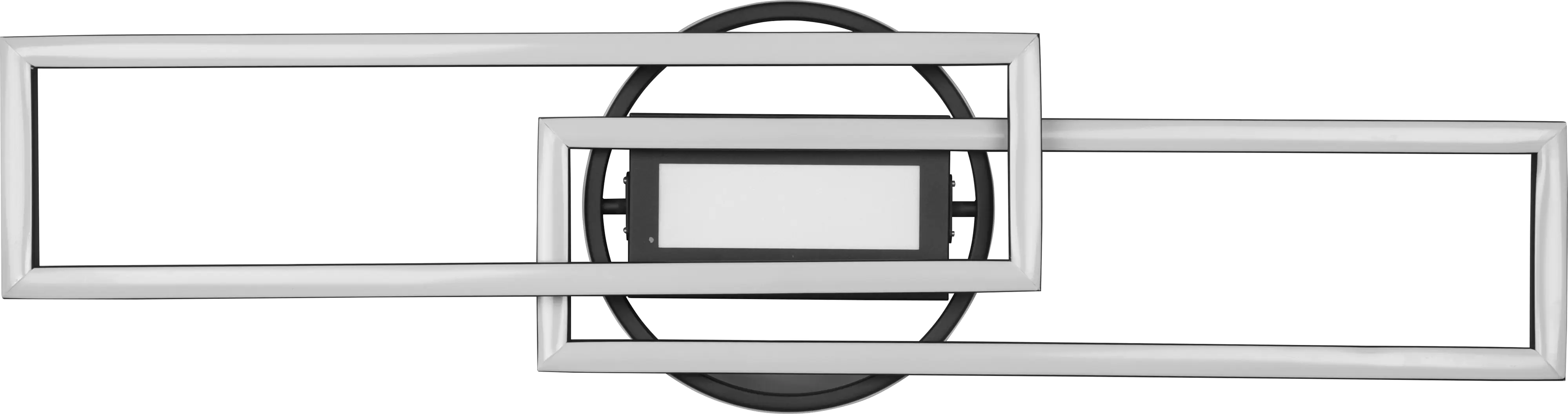 Reality Leuchten LED Deckenleuchte Twister schwarz