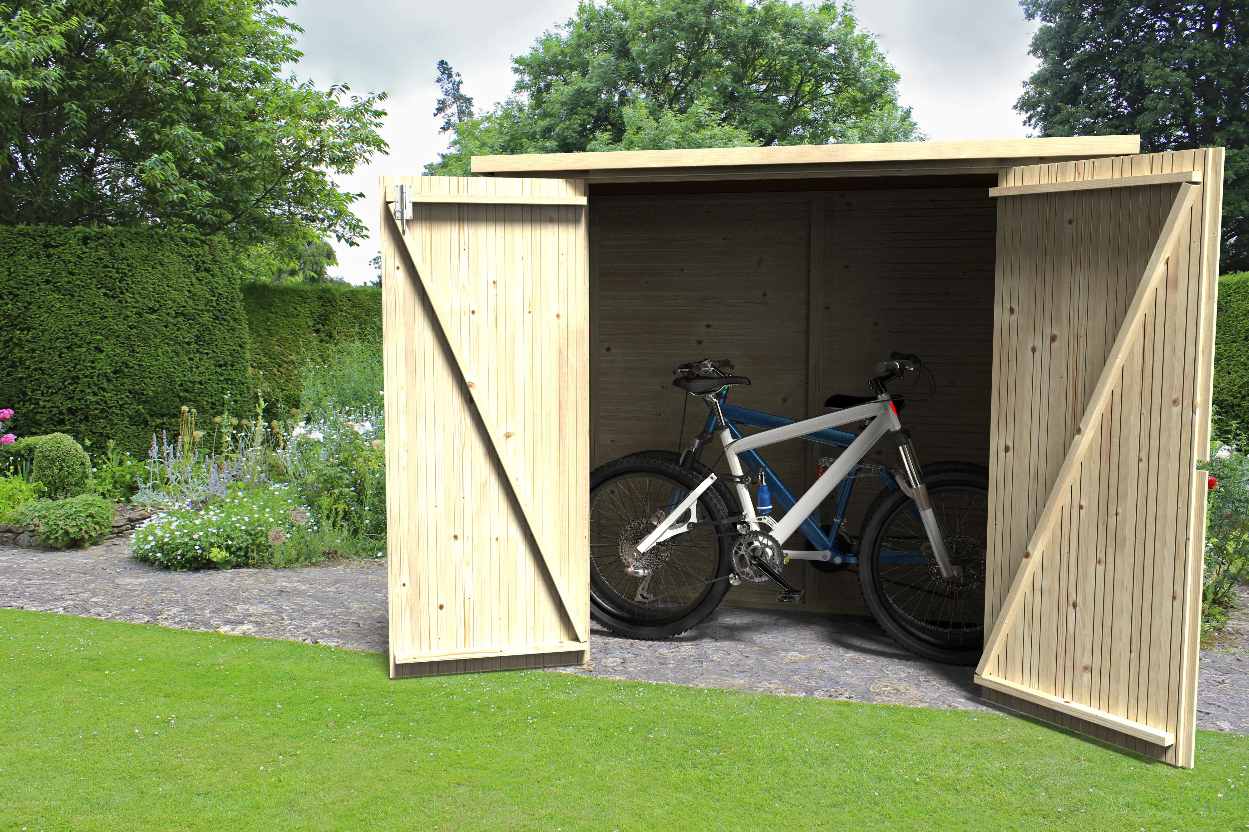 Décor et Jardin Fahrradgarage Bike Box natur
