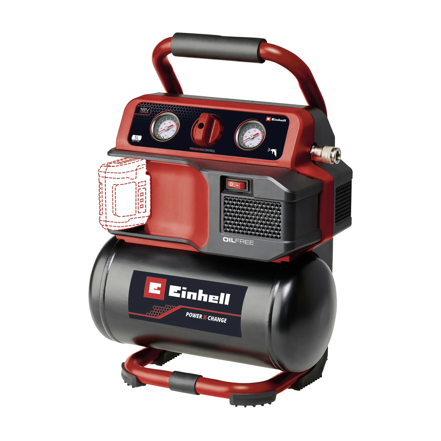 Einhell Expert Akku-Kompressor TE-AC 18/75 Li OF Solo