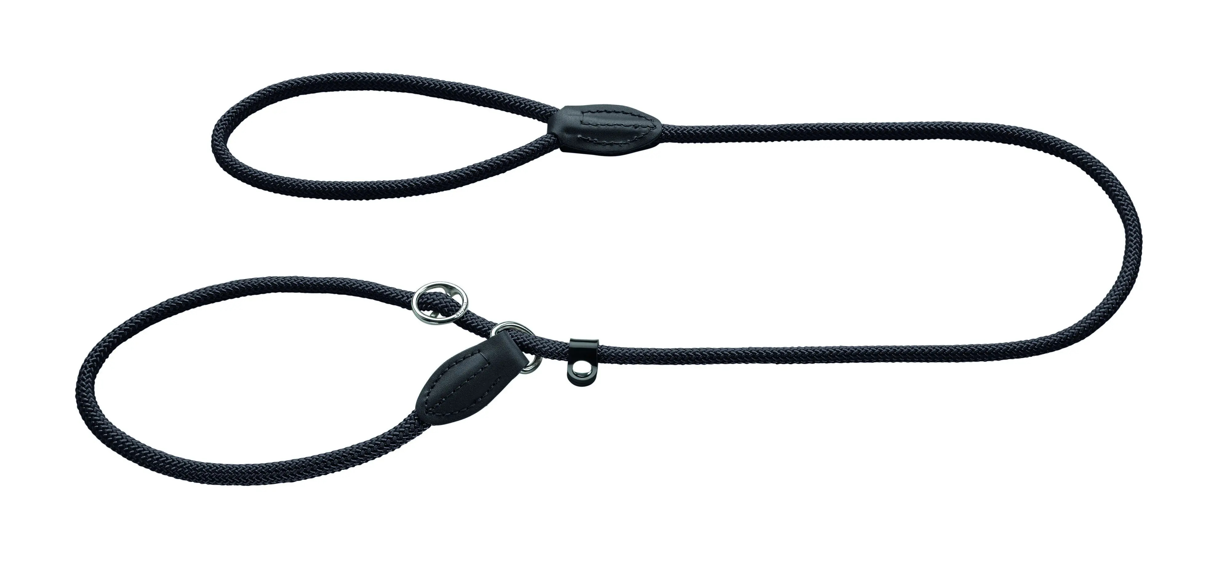 Hunter Hundeleine Freestyle mit Halsung 1,7 m x 0,8 cm schwarz