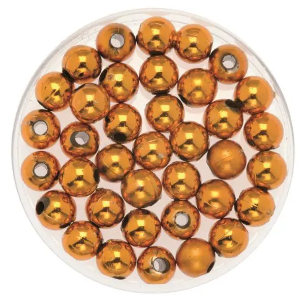 Glorex Deko Perlen 6 mm 75 g, orange