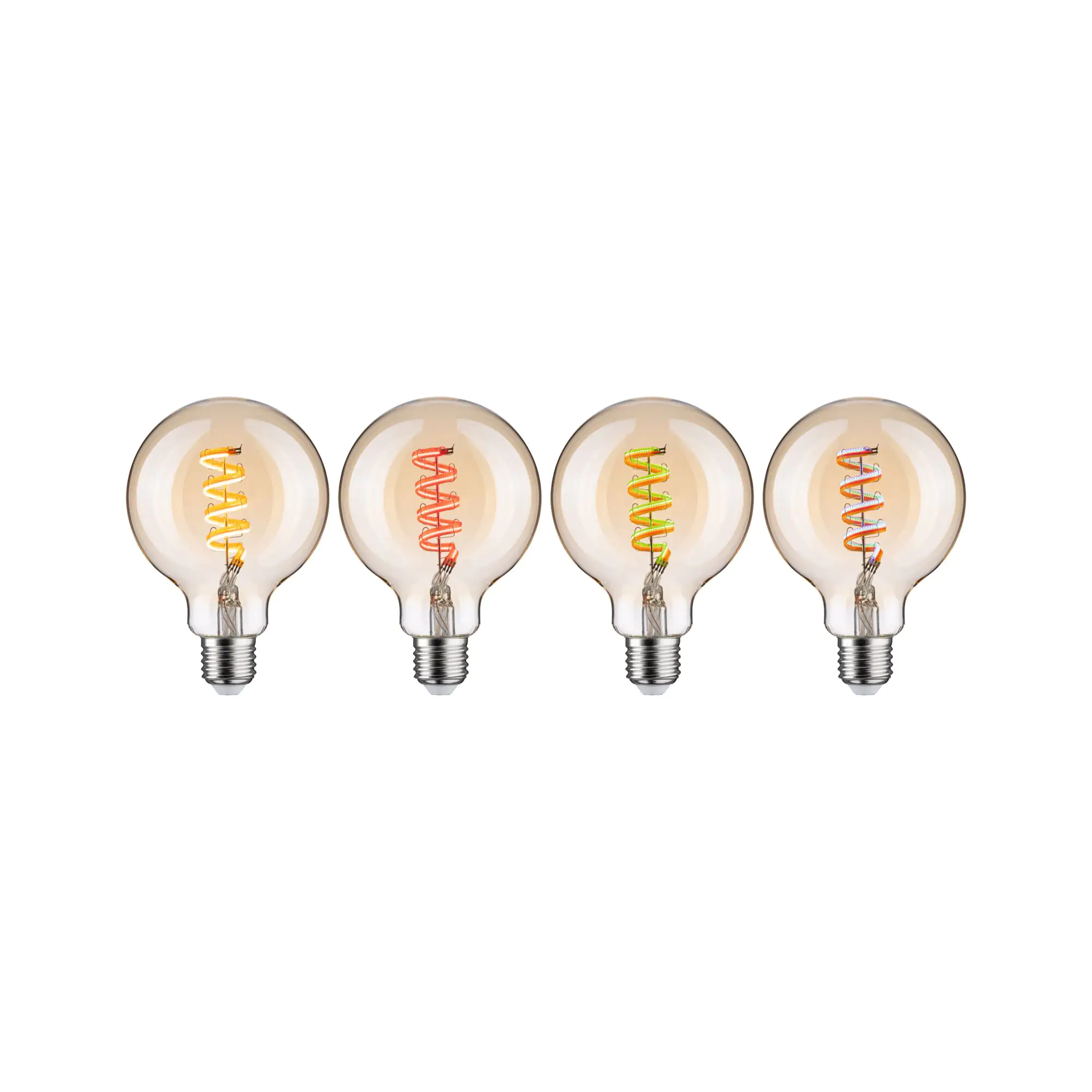 Paulmann LED Leuchtmittel ZigBee Globe 95 E27 6,3 W RGBW 3er-Pack
