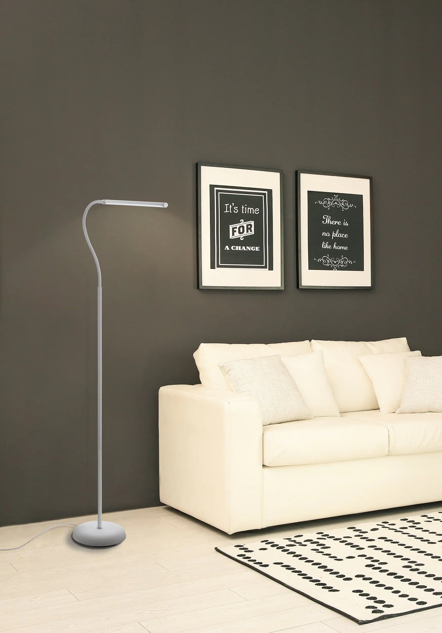 Eglo LED Stehleuchte Laroa weiß 130 x 21,5 cm dimmbar, neutralweiß