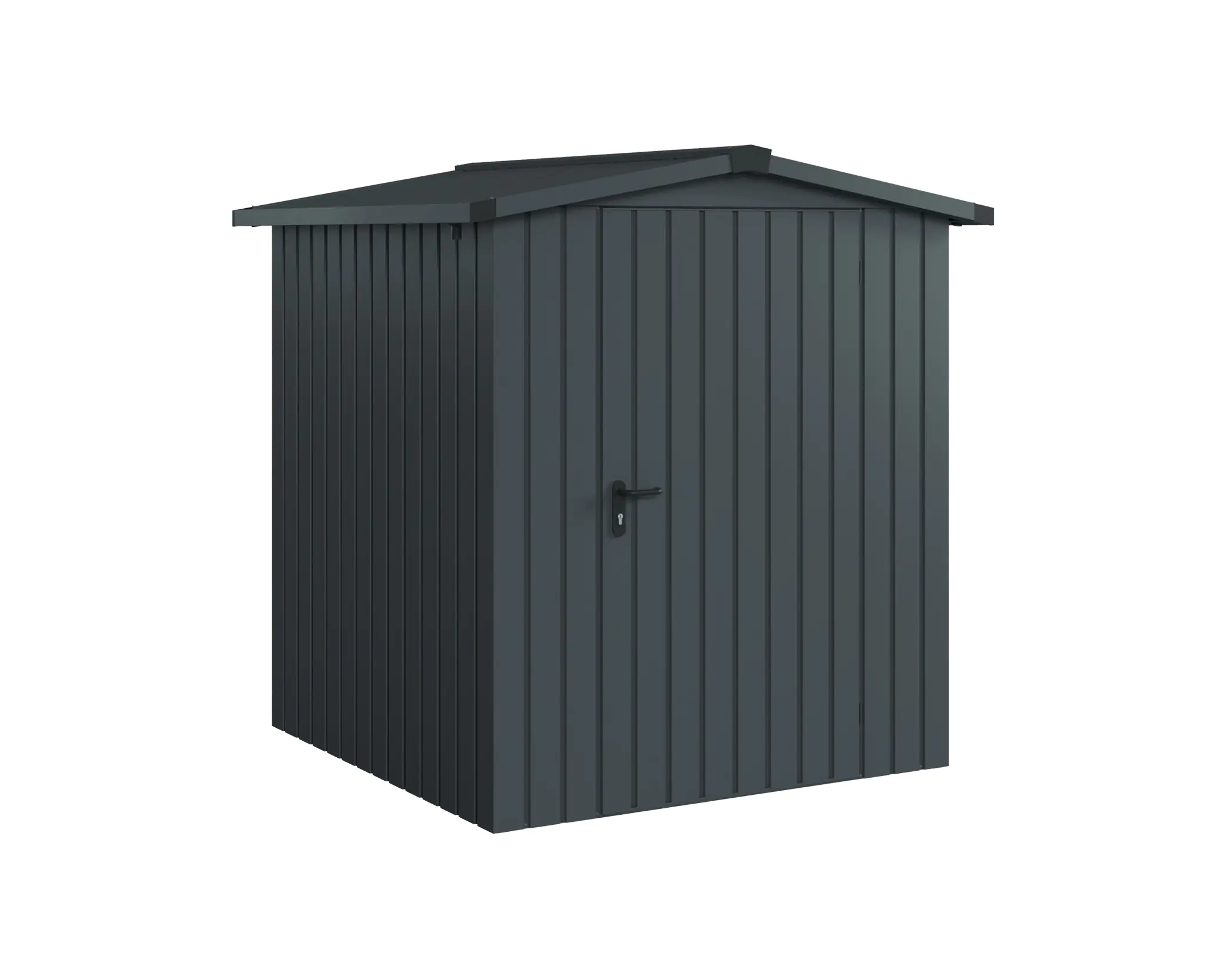 EcoStar Metallgerätehaus Euroline ESD2 anthrazit 166 x 166 cm 1-flg.