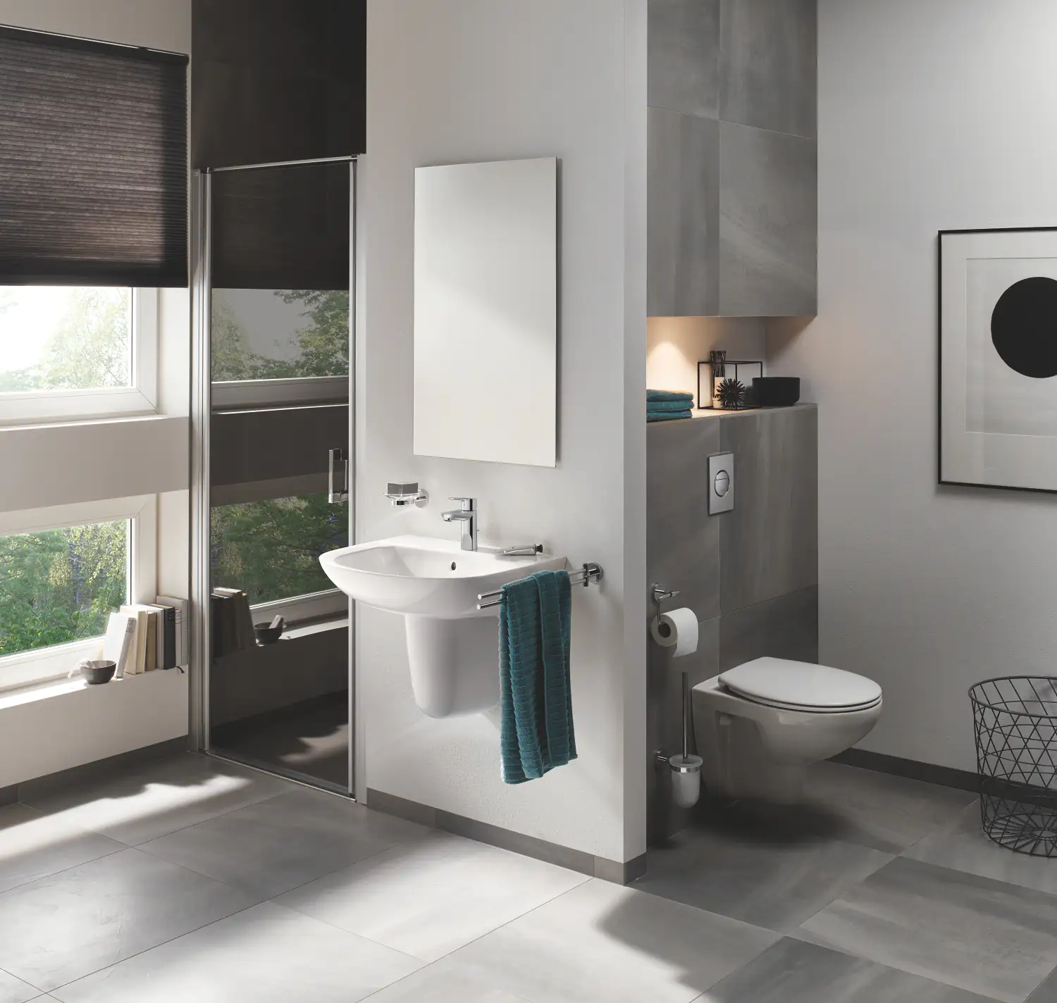 Grohe Start Flow Waschtischarmatur S-Size verchromt mit Schnell-Montage System