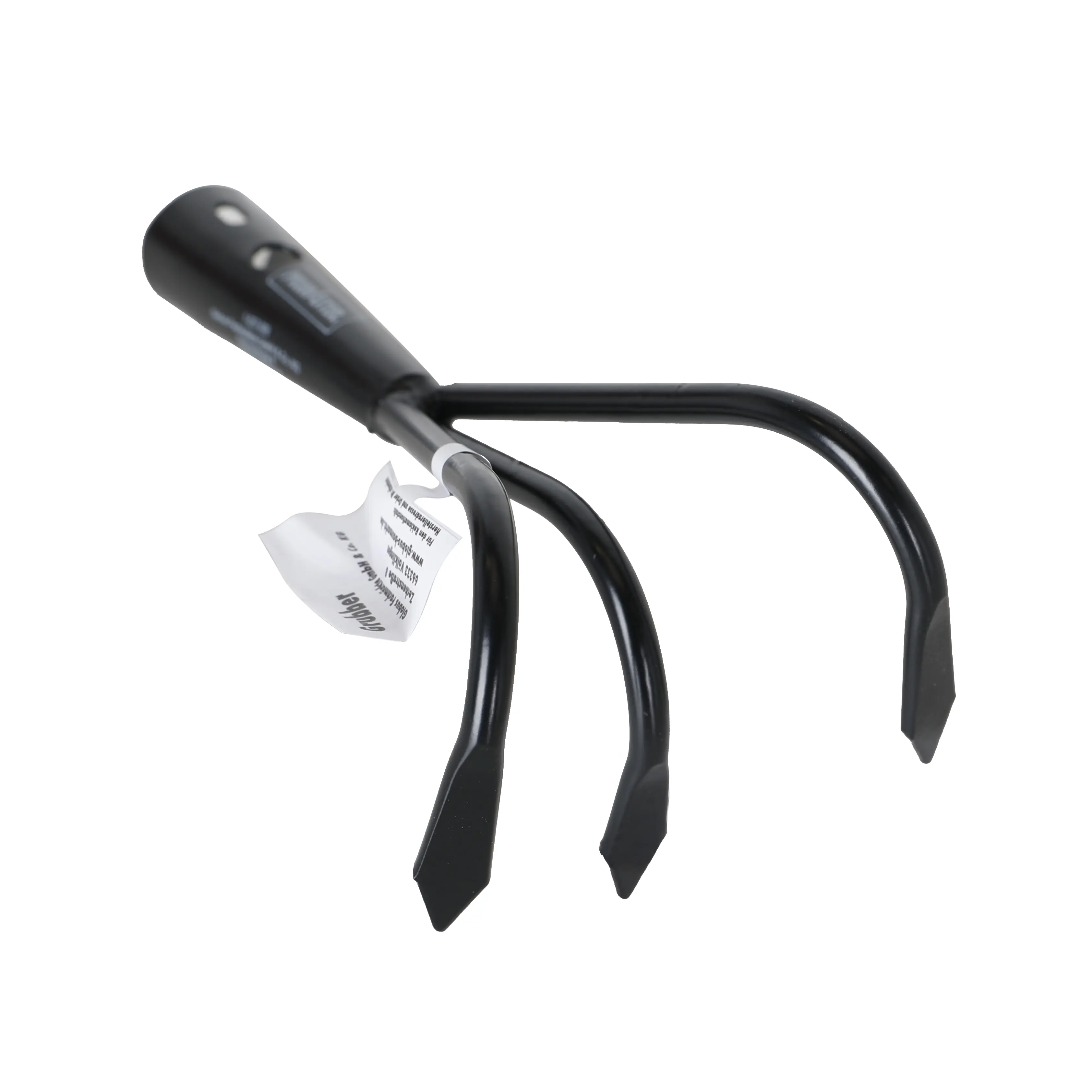 Primaster Handgartengrubber 3 Zinken Stahl 9 cm Arbeitsbreite schwarz 