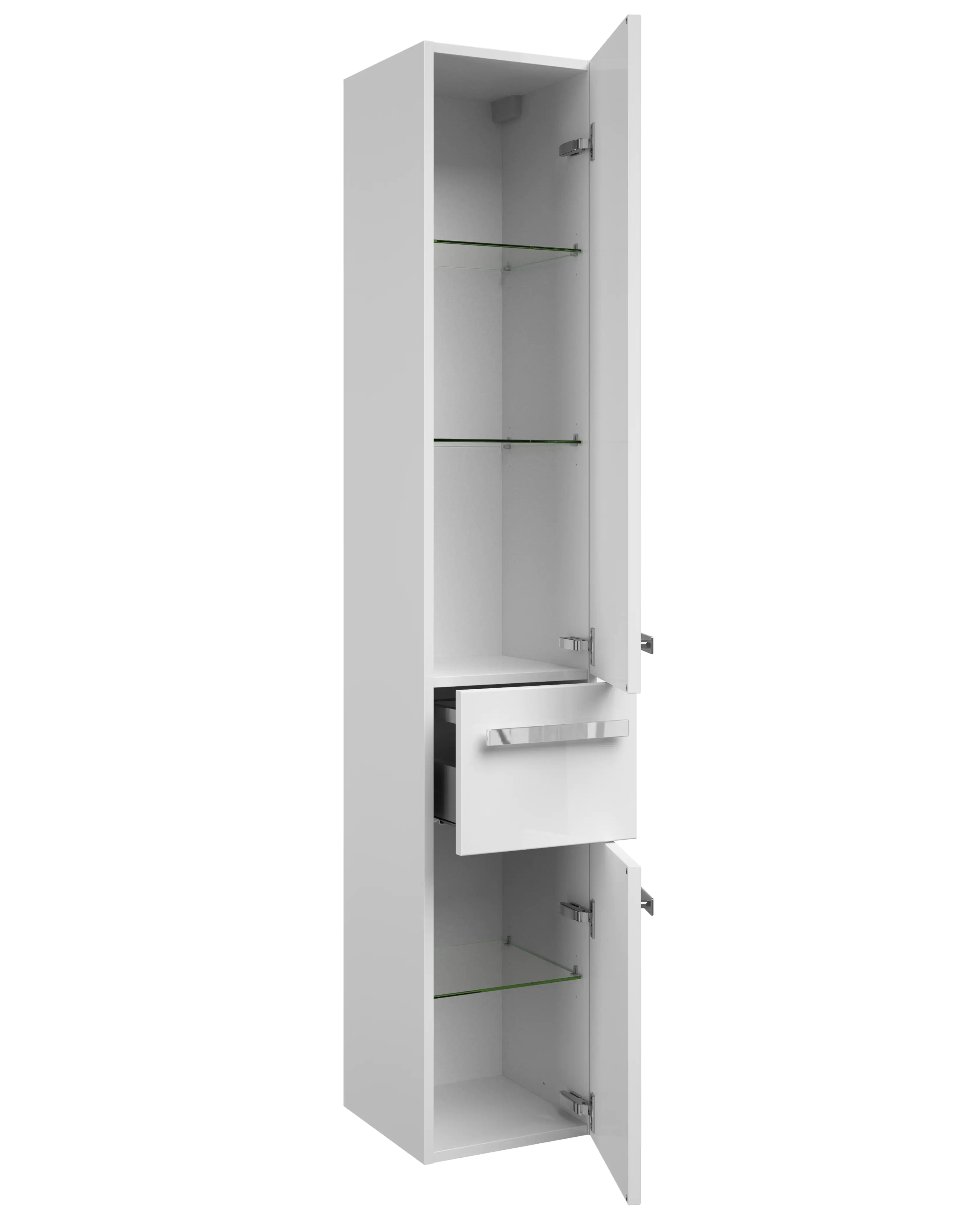 Pelipal Hochschrank Fokus 4005 Lack polarweiß Hochglanz, Breite 30 cm
