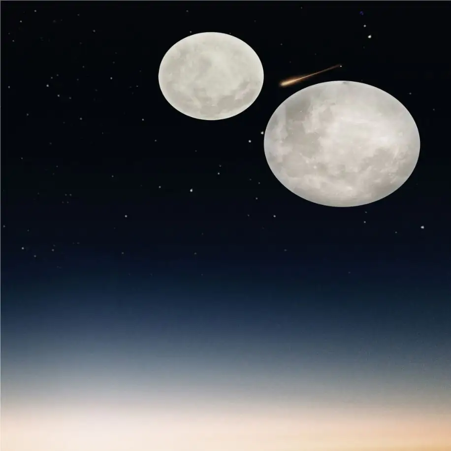 Trio LED Deckenleuchte Lunar Mond inkl. Fernbedienung