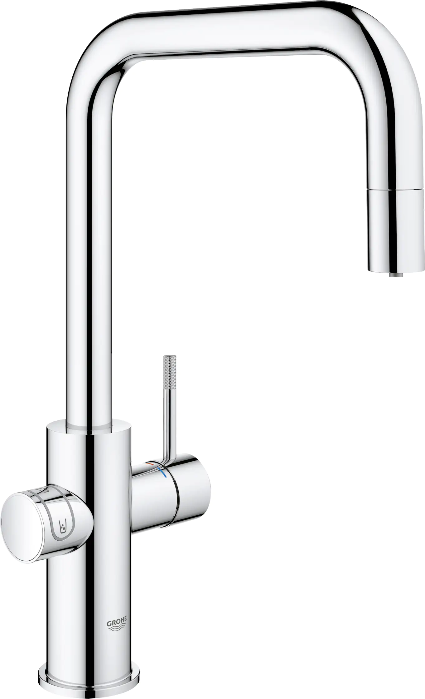 Grohe Blue Home U-Auslauf Starter Kit mit herausziehbarem Mousseurauslauf chrom