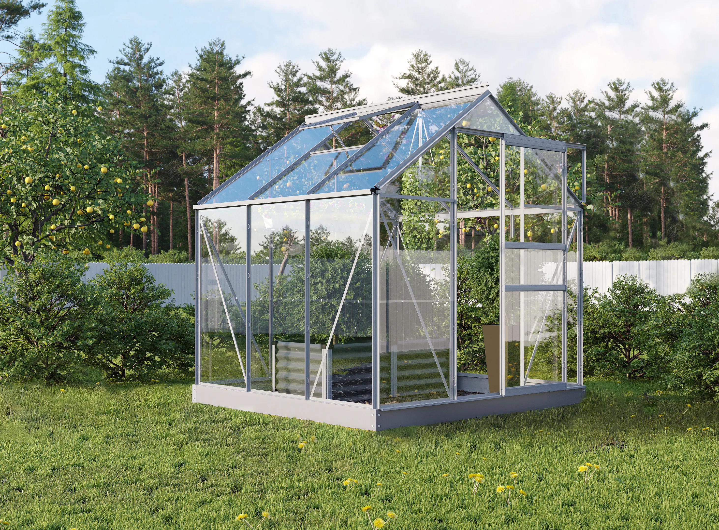 Vitavia Gewächshaus Venus 3800 192 x 192 cm 3 mm ESG