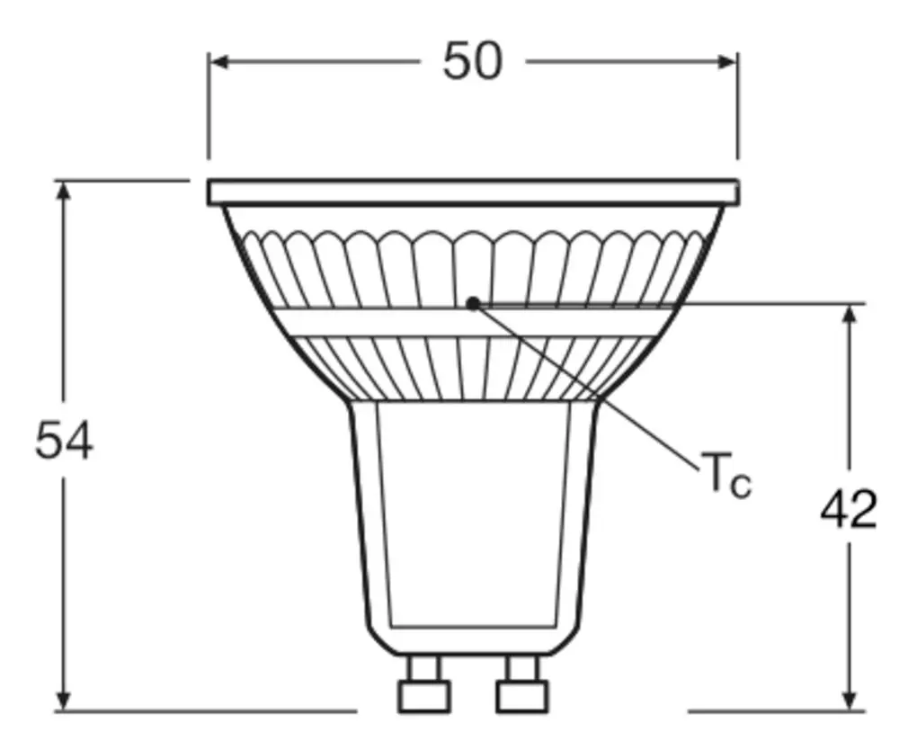 Osram LED Reflektor Star PAR16 35 GU10 2,6W warmweiß, klar