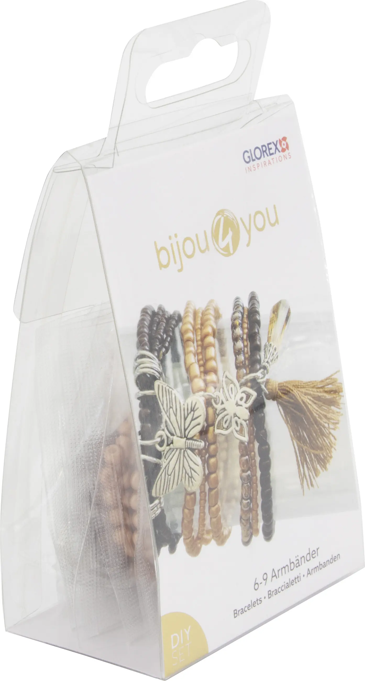 Glorex Armband-Set für 6-9 Armbänder DIY brauntöne