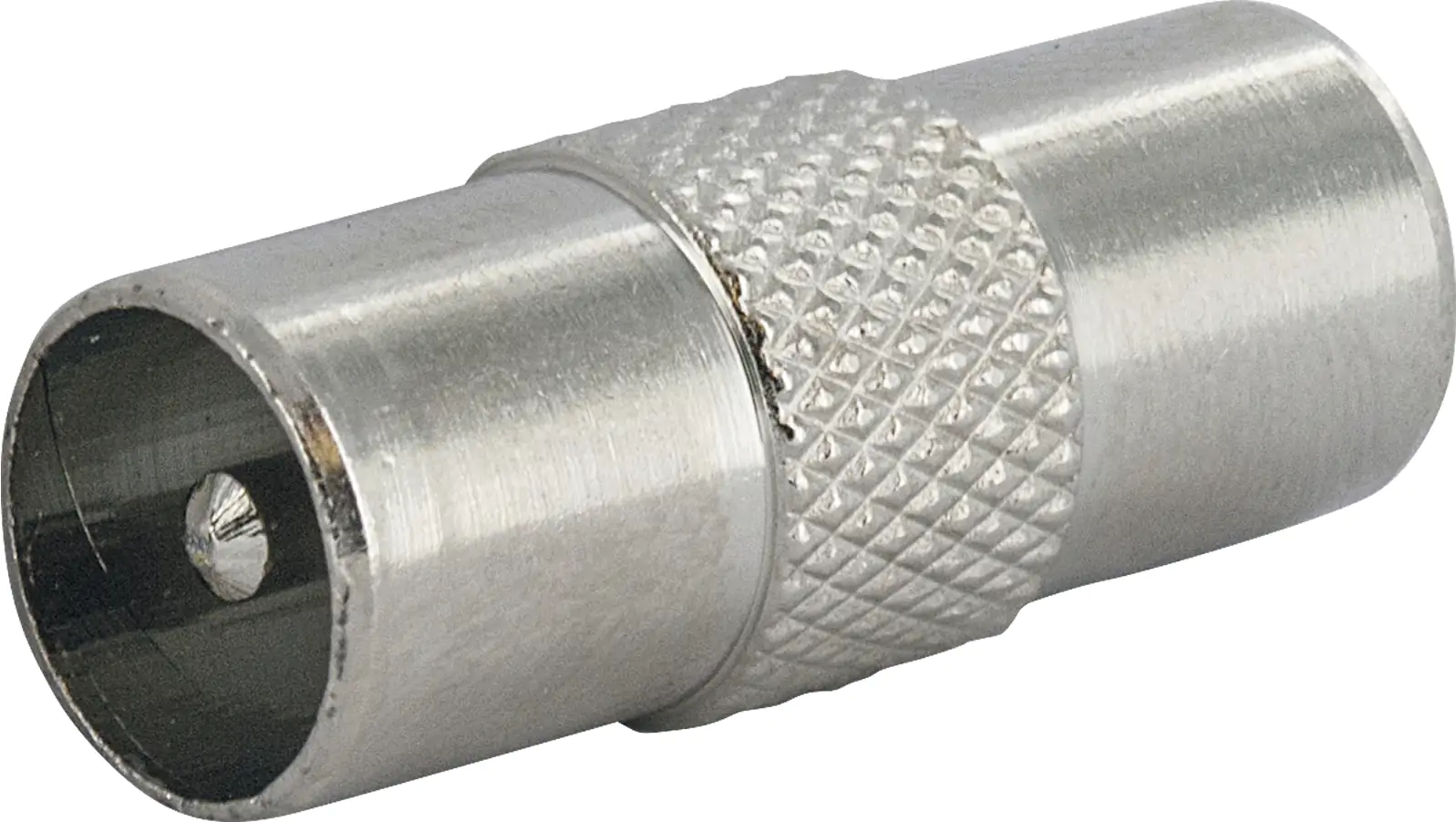 Schwaiger Koaxial Adapter UEST8025 531 silber, 1x IEC Stecker / 1x IEC Stecker