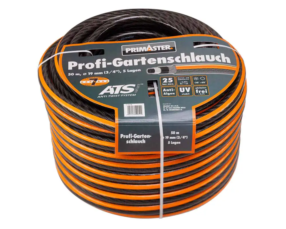 Primaster Profi-Gartenschlauch 50 m Ø 19 mm, (3/4")