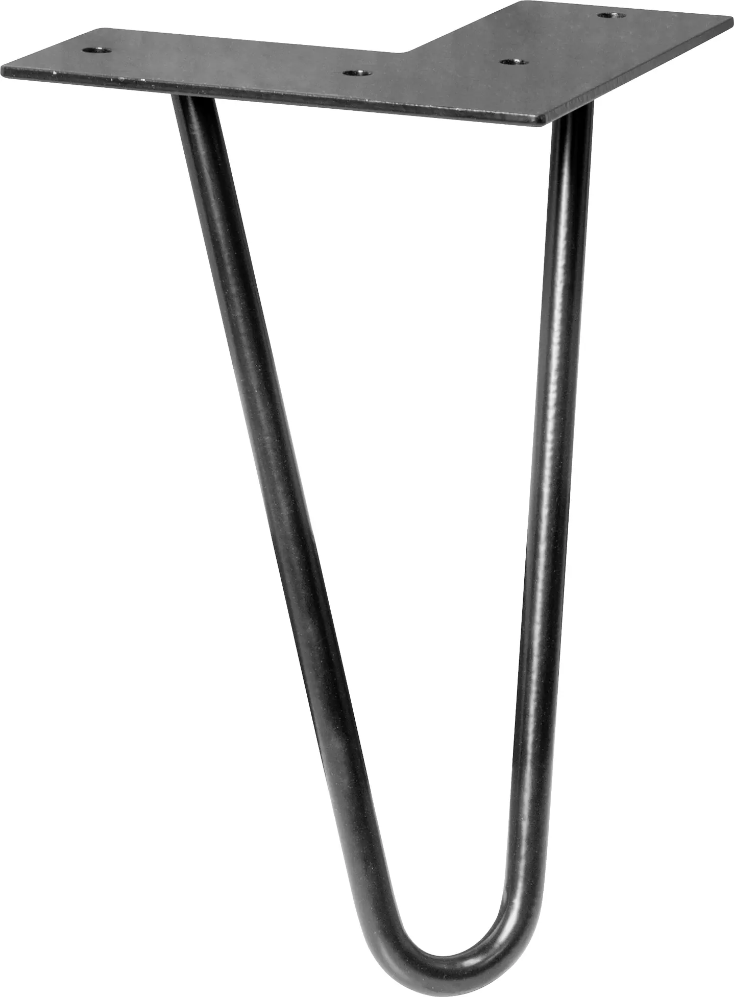 Wagner Möbelfuß Hairpin Stahl 20 x 12 cm schwarz - 1 Stück