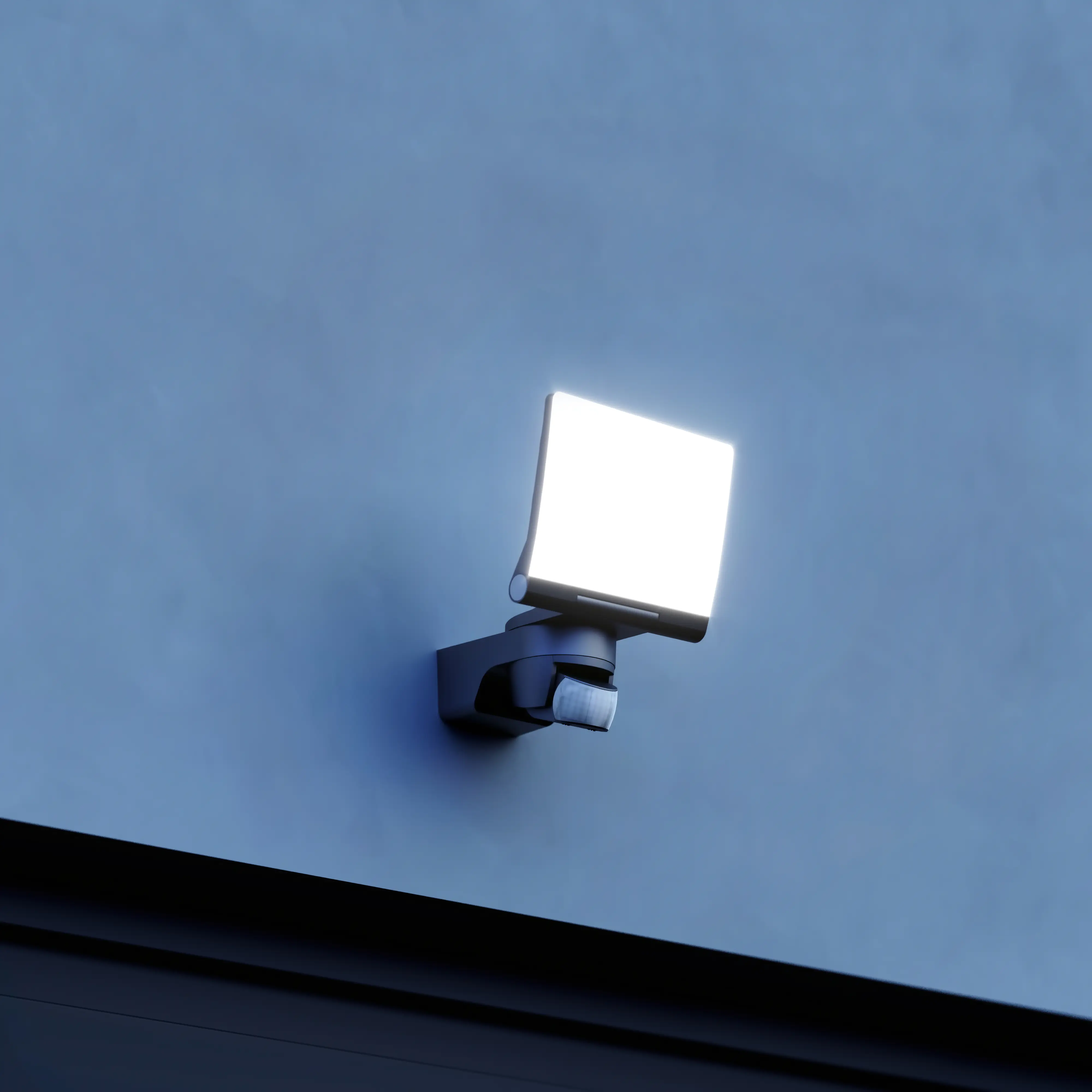 Steinel Strahler XLED Home 2 XL S Schwarz mit Bewegungsmelder, Sensor
