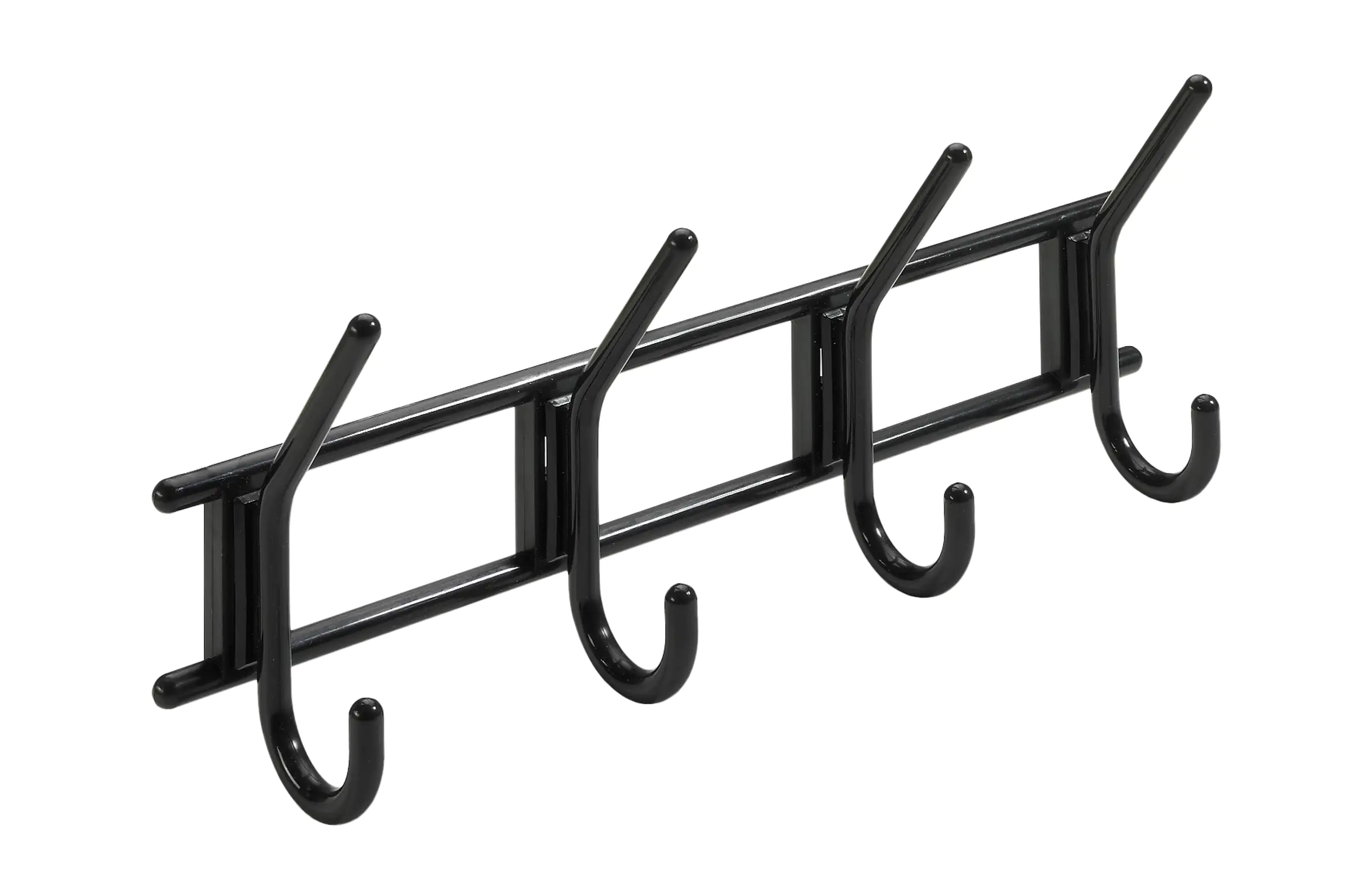 Hettich Garderobenhaken 4 Haken 37,0 x 15,0 x 7,0 cm schwarz