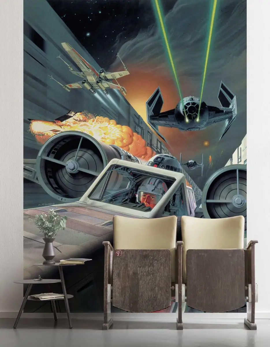 Komar Vlies Fototapete Star Wars Classic Kampf gegen den Todesstern 200 x 280 cm 