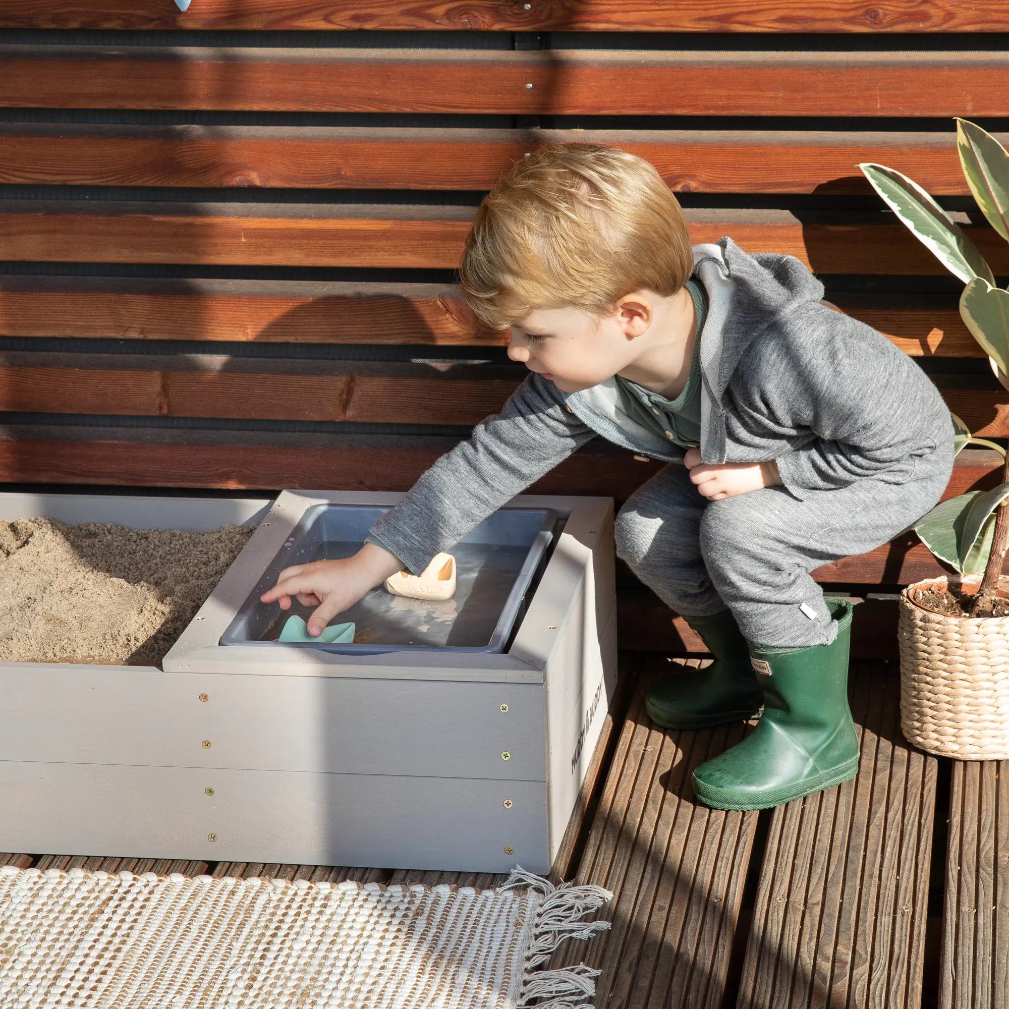 Muddy Buddy Sandkasten Space Saver 150 x 45 x 20 cm