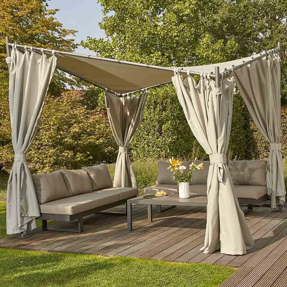 Siena Garden Dachbezug hellgrau zu Berlino Pavillon 300 x 300 cm grau