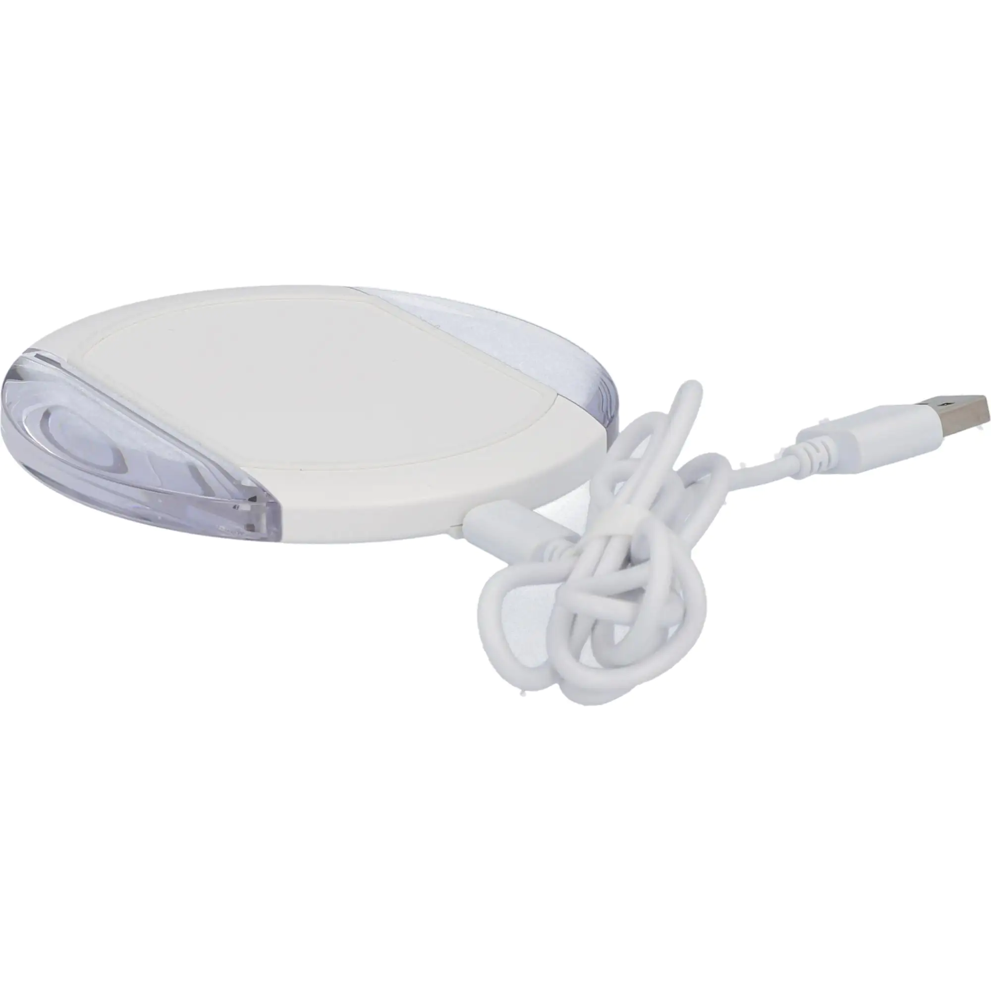 Induktive Ladestation mit USB Kabel weiß