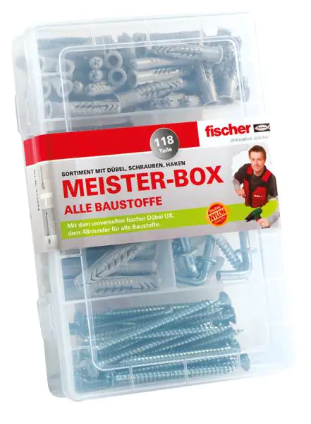 Fischer Dübel UX Meisterbox - 118 Stück