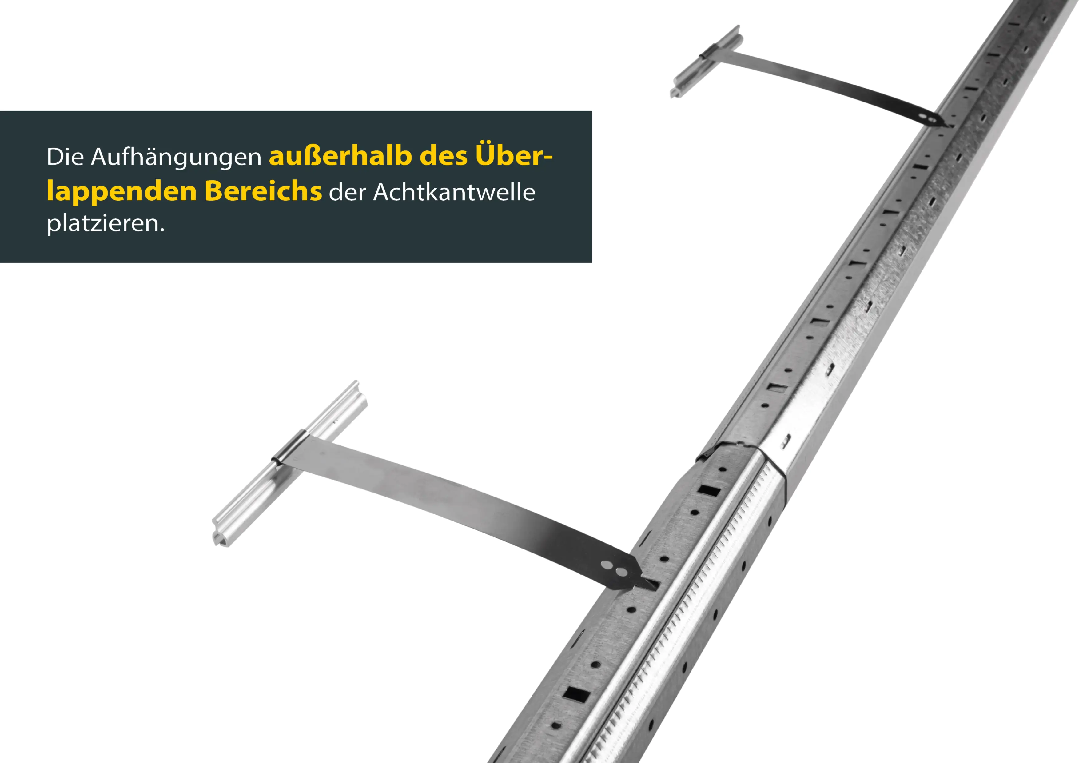 Schellenberg Rolladenwellen-Verlängerung Mini, 100 cm