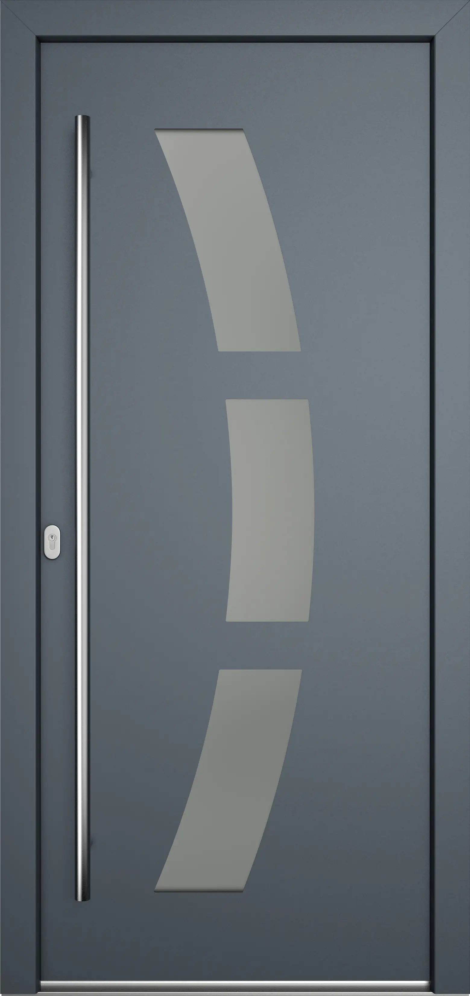 Meeth Haustür Genius PVC Modell 103 DIN Links weiß/titan