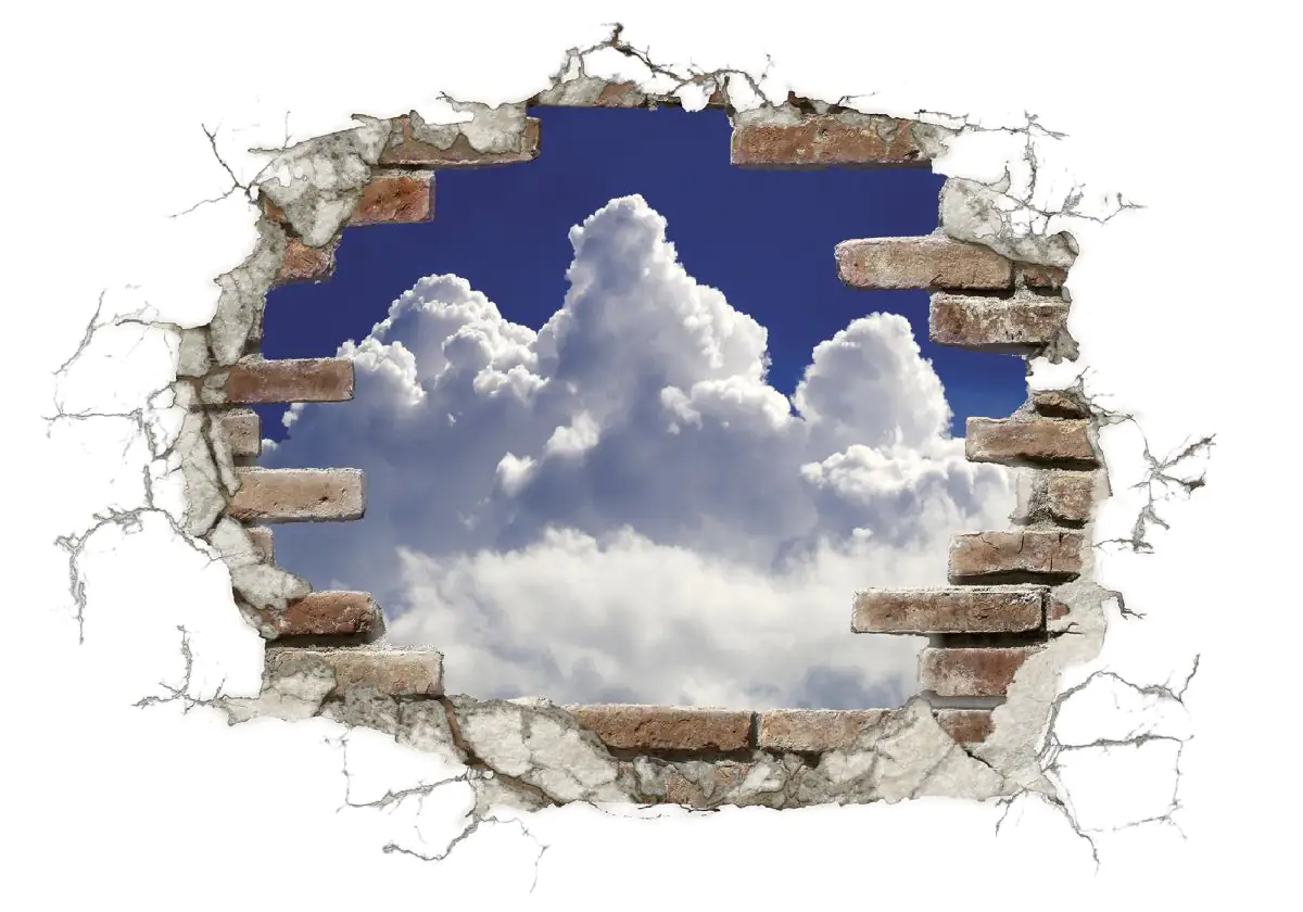 Komar Decosticker Break Out Clouds 100 x 70 cm