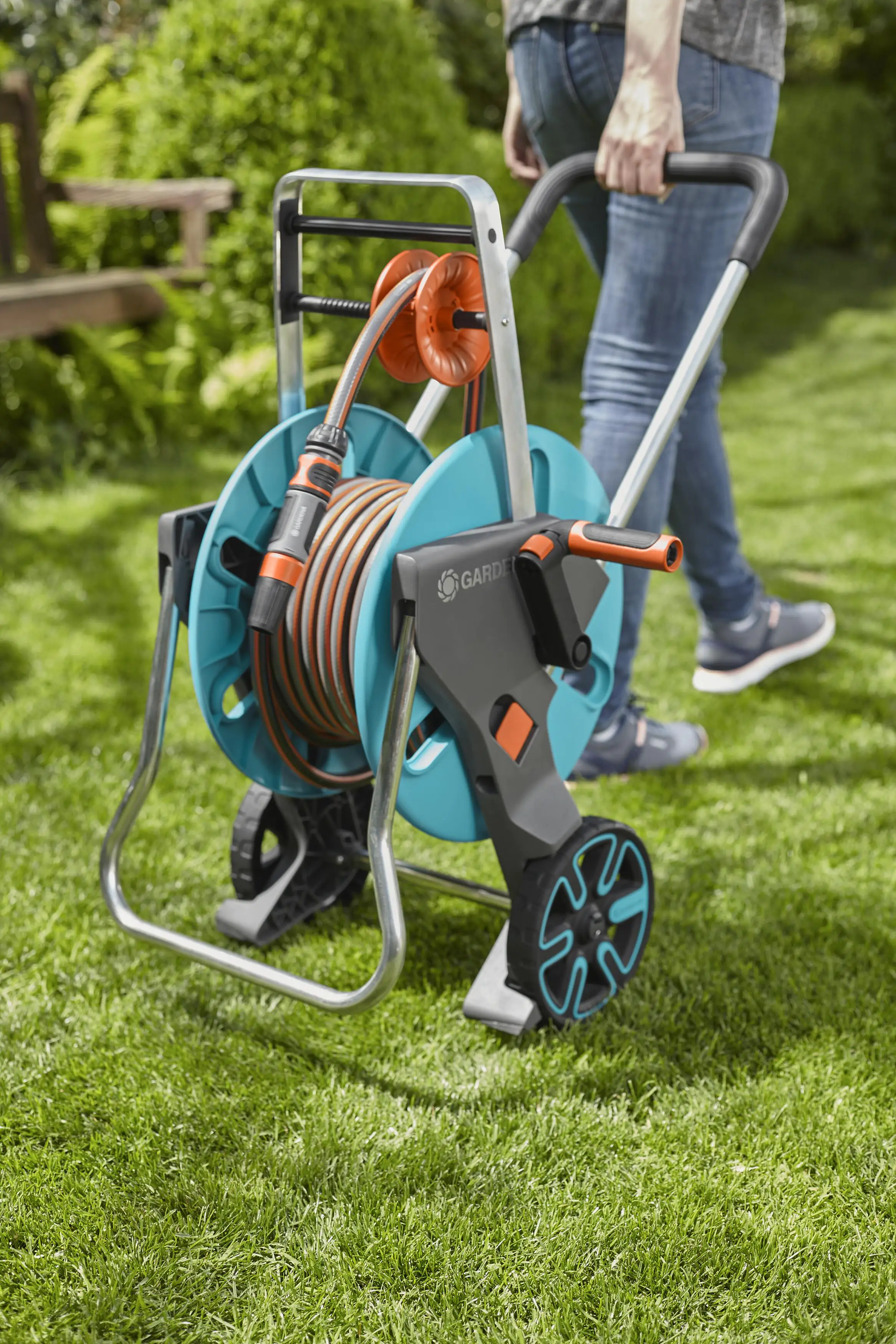 Gardena Schlauchwagen CleverRoll M Easy Set inkl. 20 m Schlauch