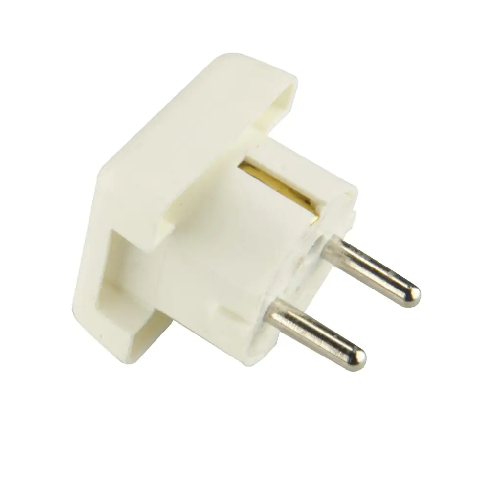 Schutzkontakt-Flächen-Stecker seitliche Einführung weiß