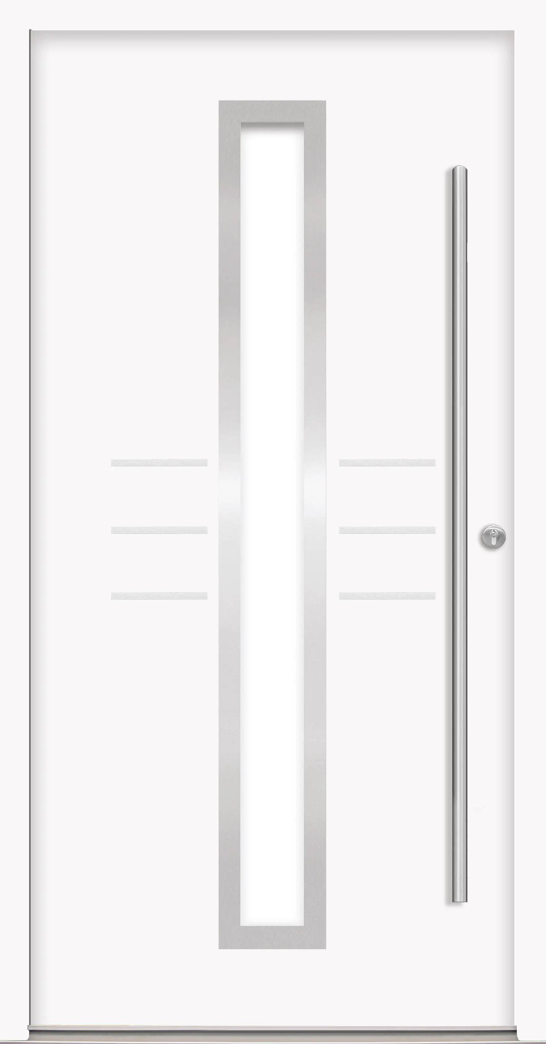 Splendoor Haustür Passivedoor Premium B07 Weiß DIN Rechts 100 x 210 cm