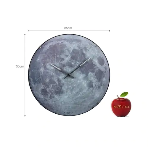 Nextime Wanduhr Moon Dome Ø 35 cm