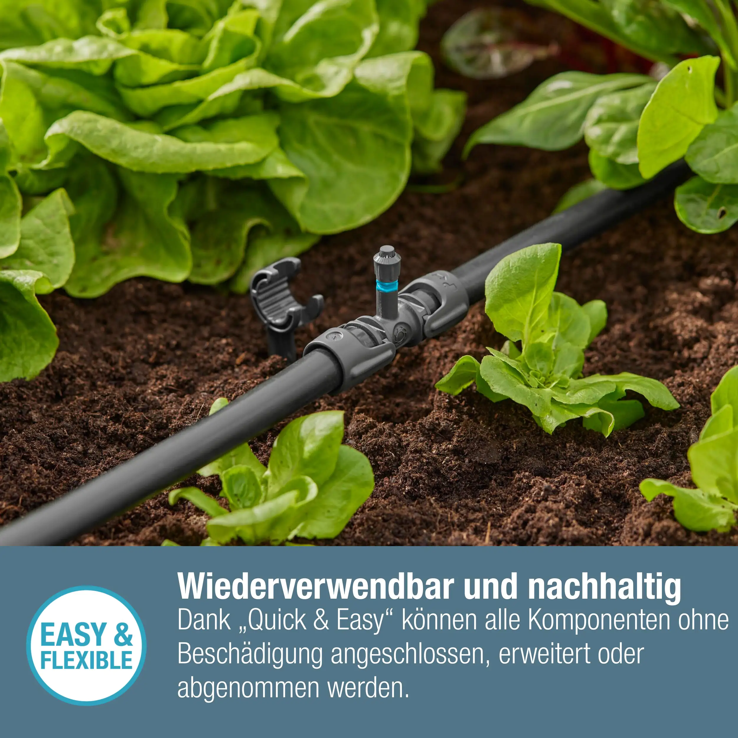 Gardena T-Stück für Sprühdüsen, 13 mm (1/2")