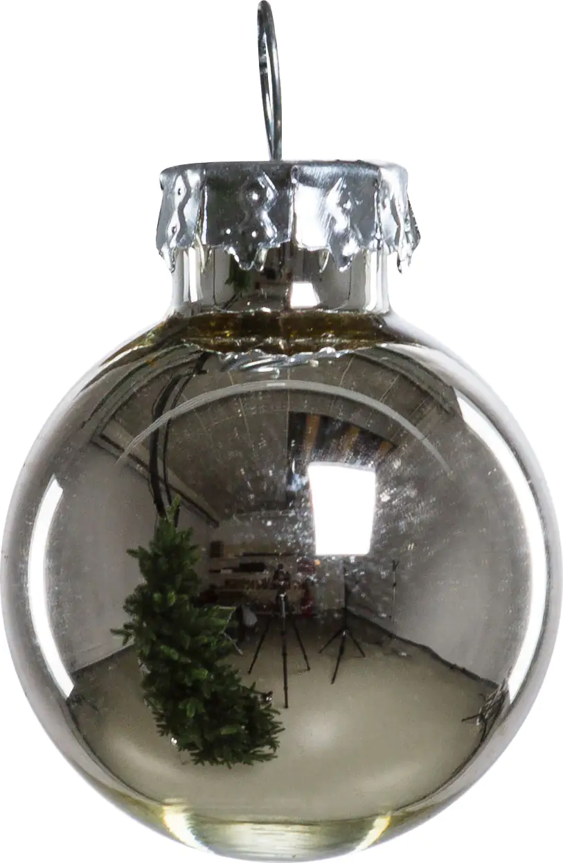 TrendLine Weihnachtskugeln aus Glas Ø 2,5 cm silber 24 Stück