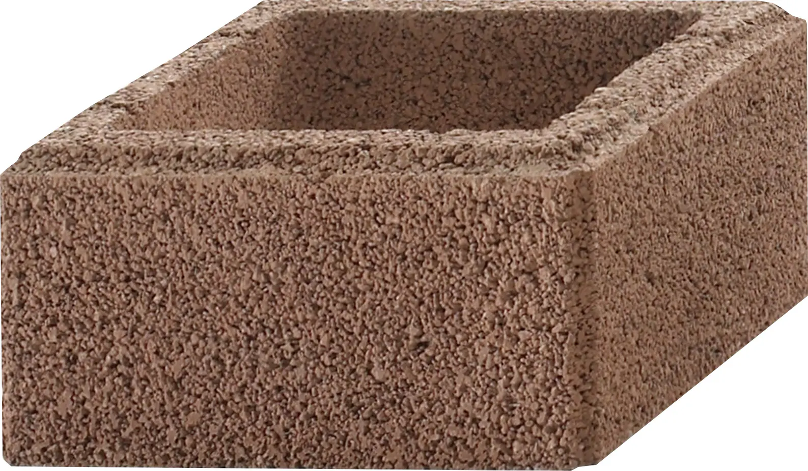 Kann Pfeilerstein Garten 37,5 x 37,5 x 20 cm braun